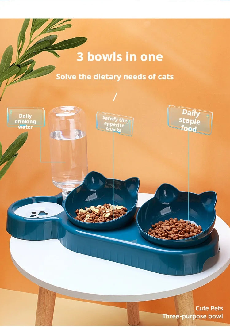 • TailUP – Gamelle 3-en-1 pour Chat et chien