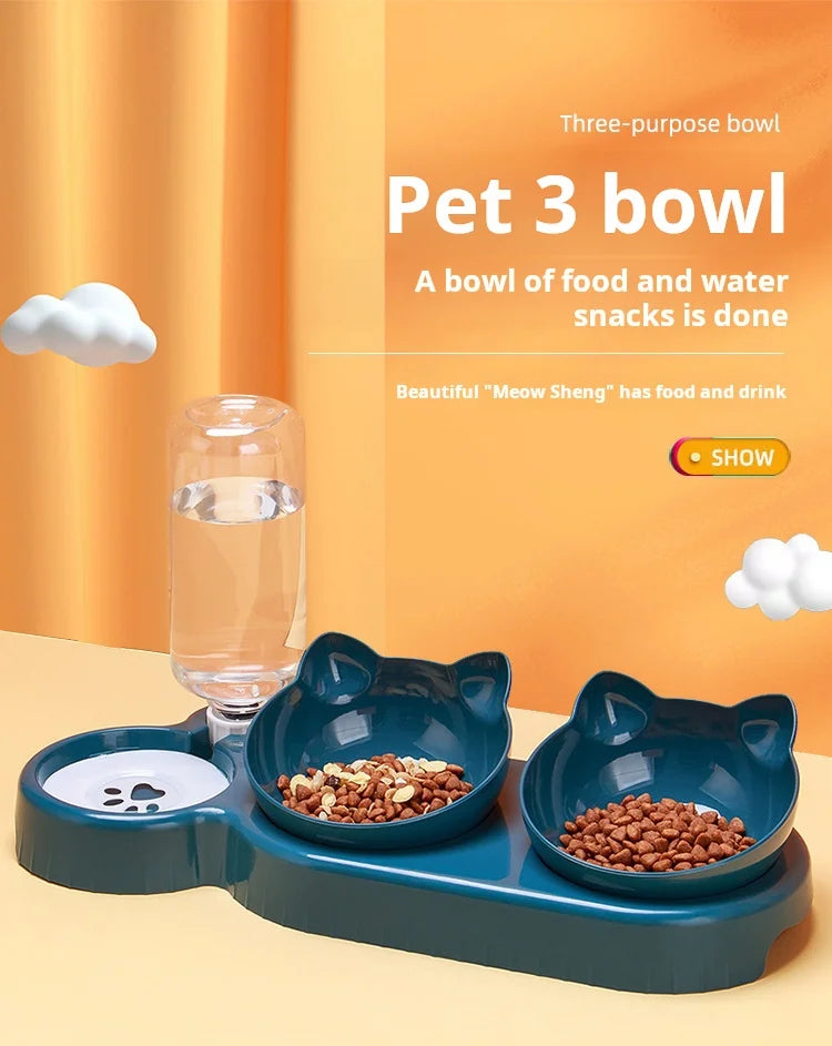 • TailUP – Gamelle 3-en-1 pour Chat et chien